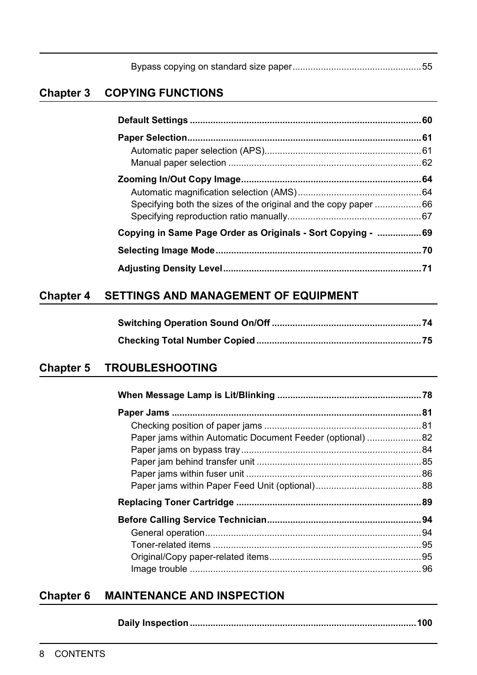 Toshiba e-STUDIO166 User Manual | Page 10 / 116