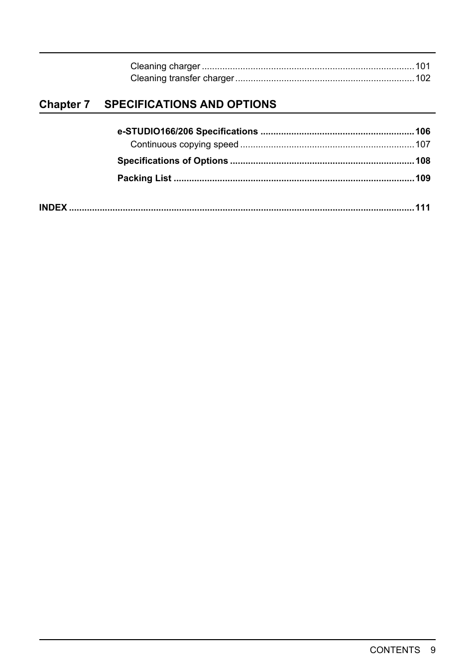 Toshiba e-STUDIO166 User Manual | Page 11 / 116