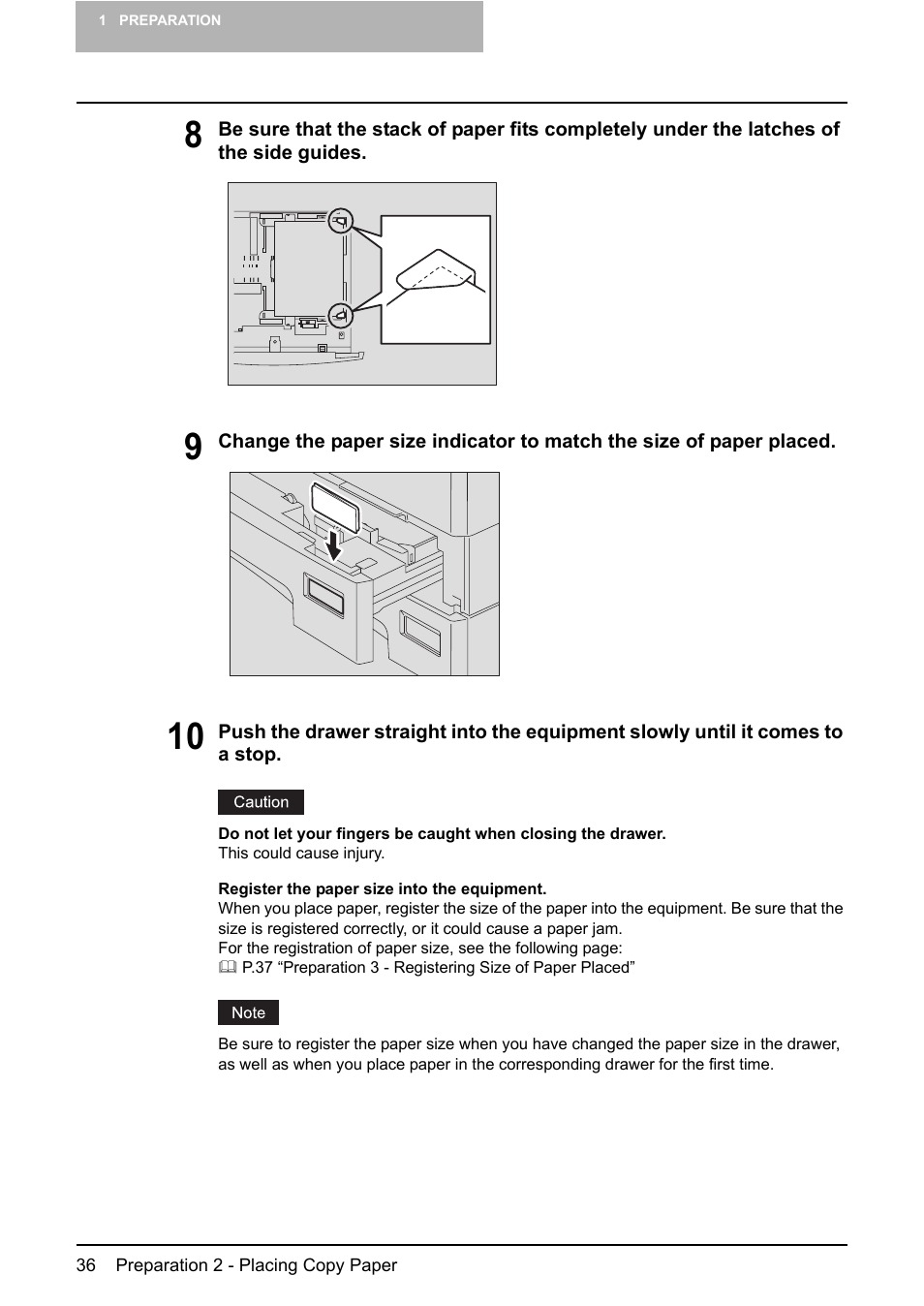 Toshiba e-STUDIO166 User Manual | Page 38 / 116