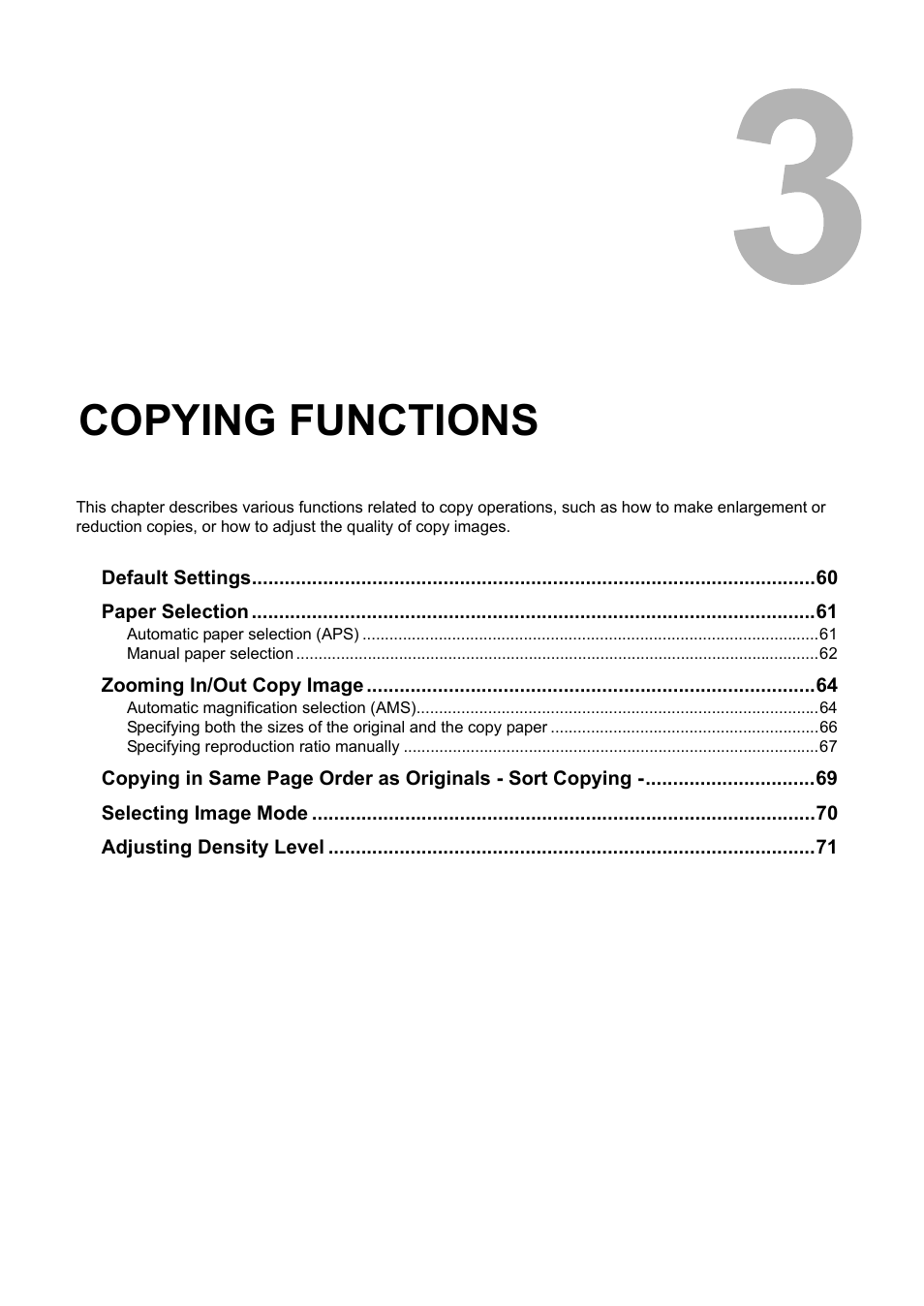 Copying functions, Chapter 3, P.59 “copying functions | Toshiba e-STUDIO166 User Manual | Page 61 / 116