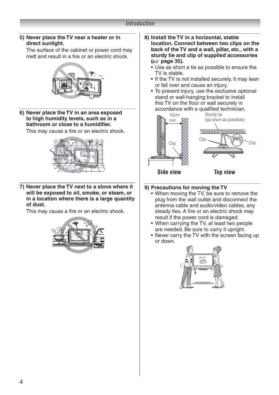 Toshiba 37A3500A User Manual | Page 4 / 36
