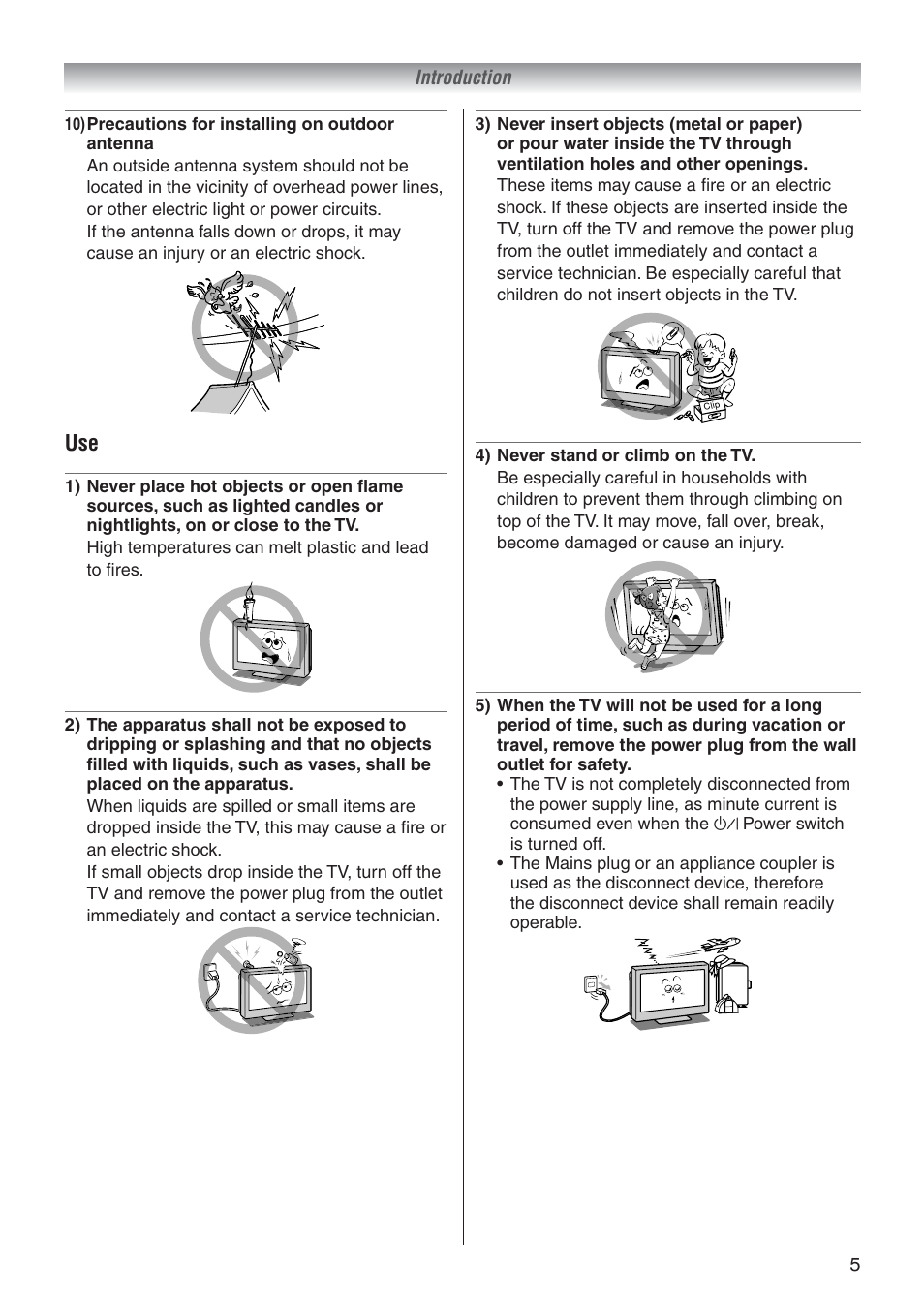 Toshiba 37A3500A User Manual | Page 5 / 36