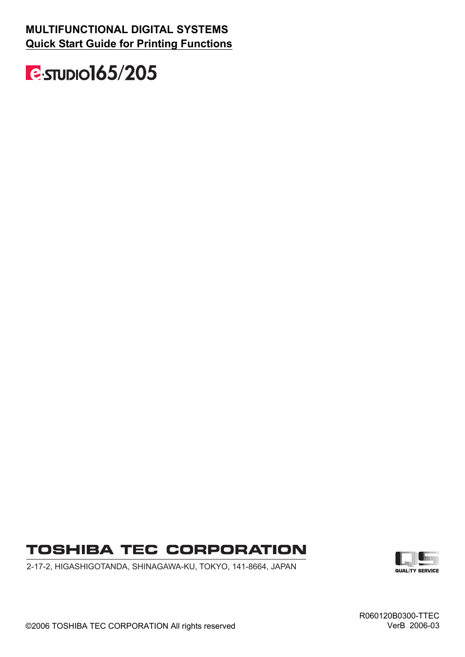 Toshiba E-STUDIO 165 User Manual | Page 62 / 62