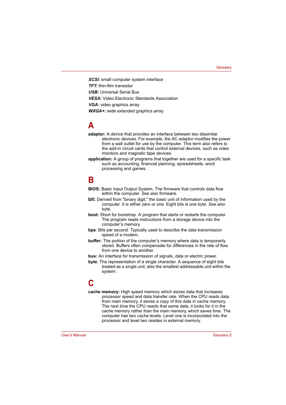 Toshiba P200 Series User Manual | Page 177 / 183