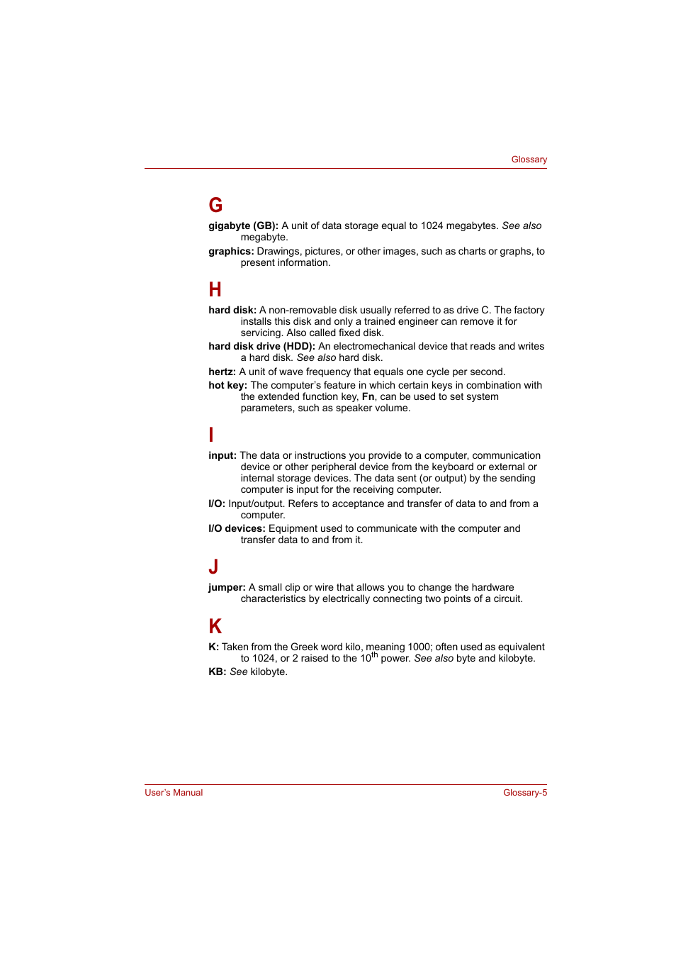 Toshiba P200 Series User Manual | Page 180 / 183