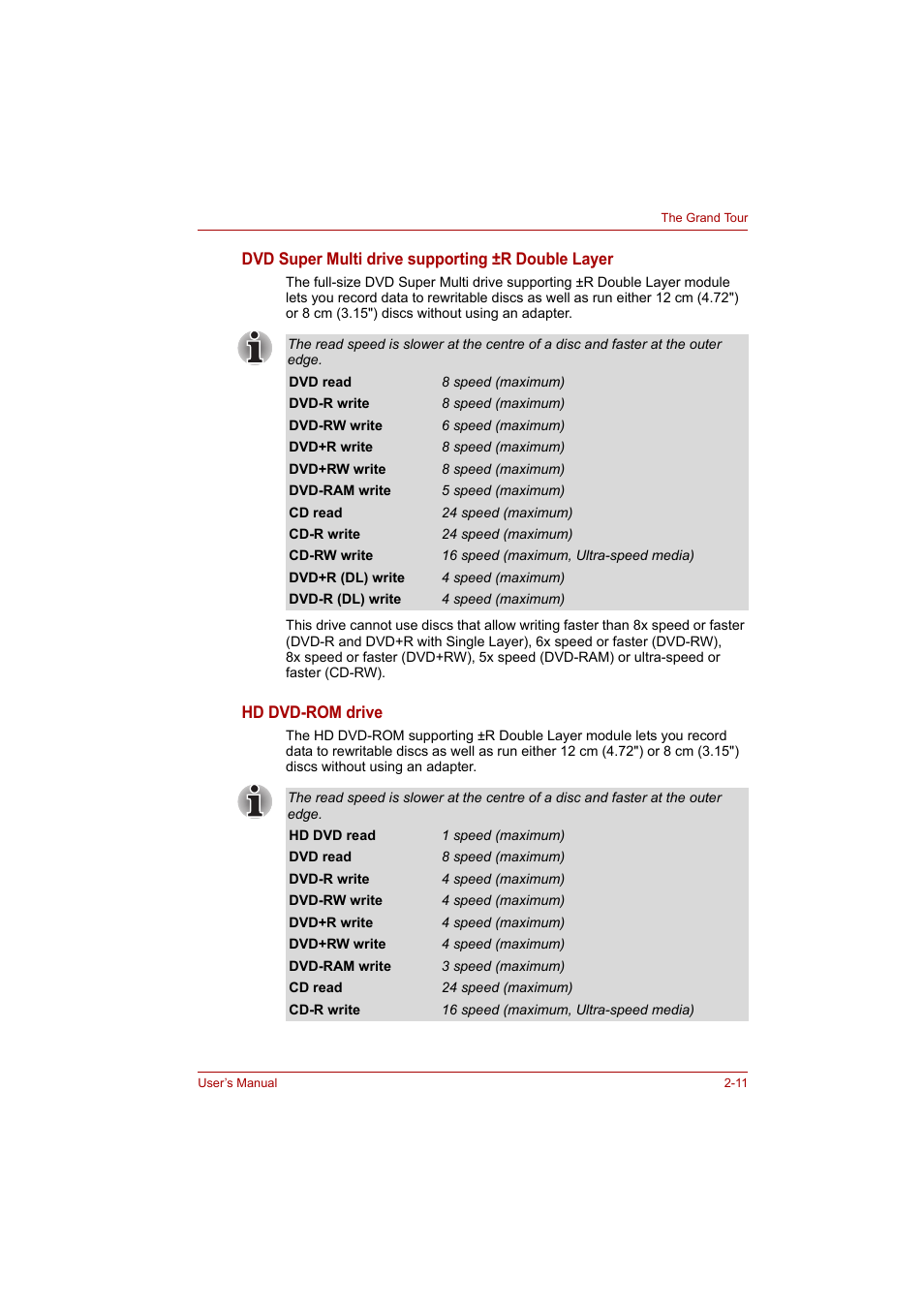 Toshiba P200 Series User Manual | Page 47 / 183