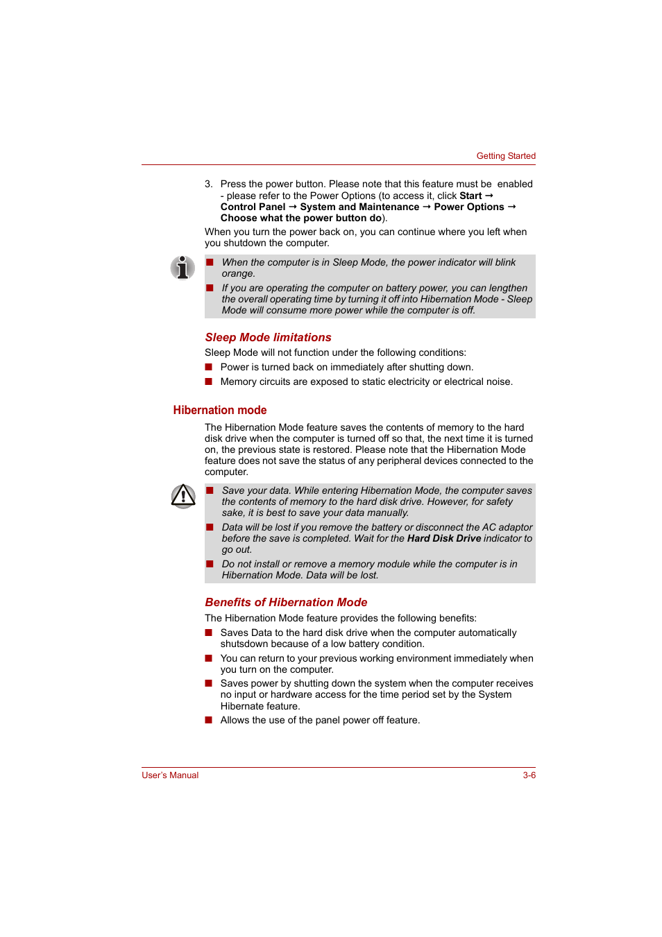 Toshiba P200 Series User Manual | Page 54 / 183