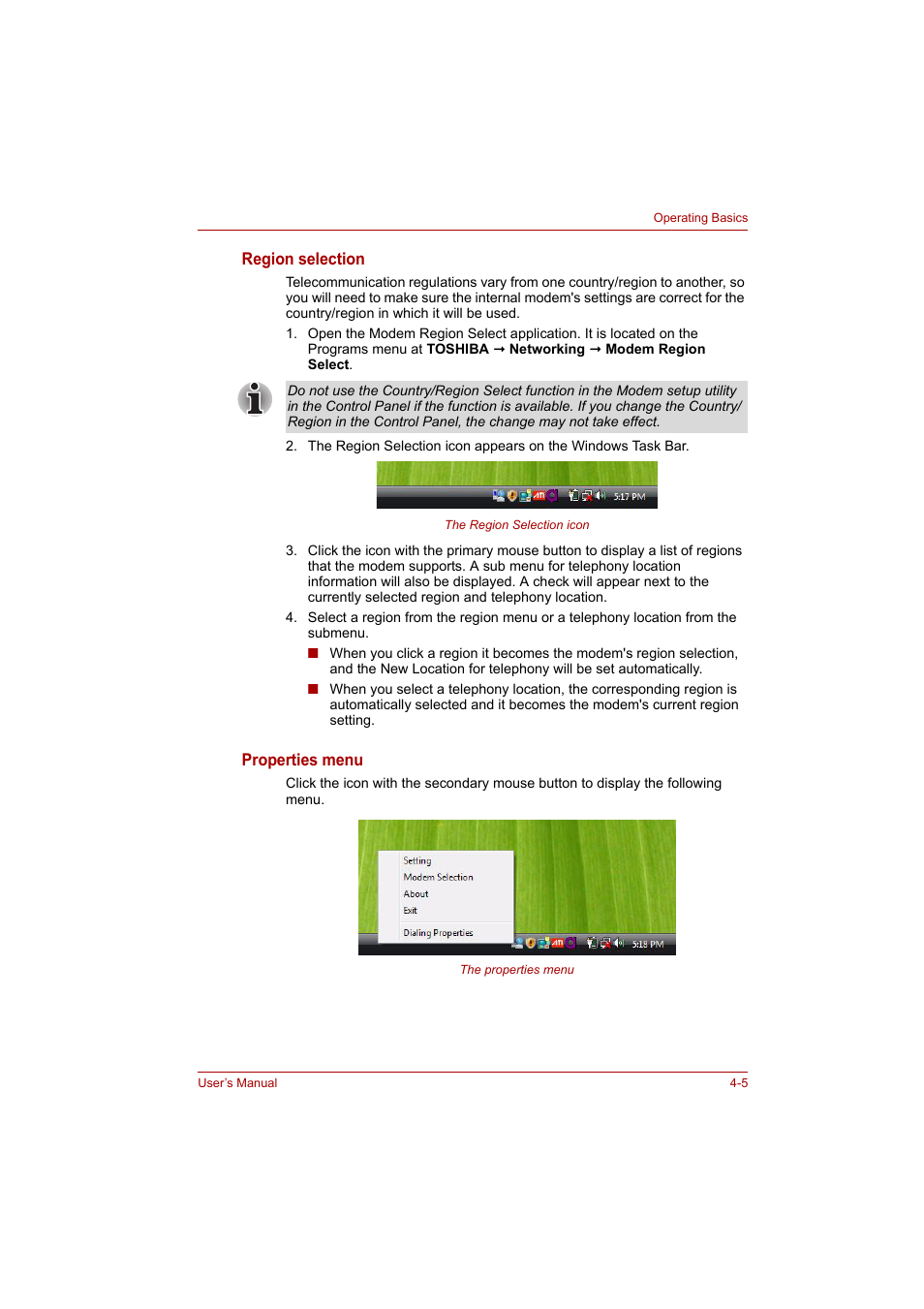 Toshiba P200 Series User Manual | Page 62 / 183