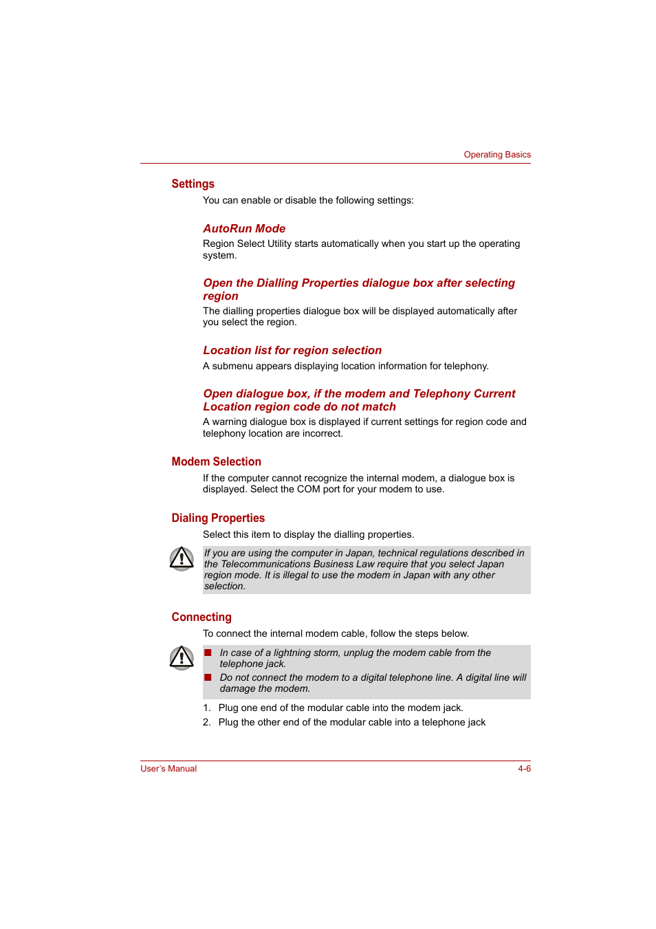 Toshiba P200 Series User Manual | Page 63 / 183