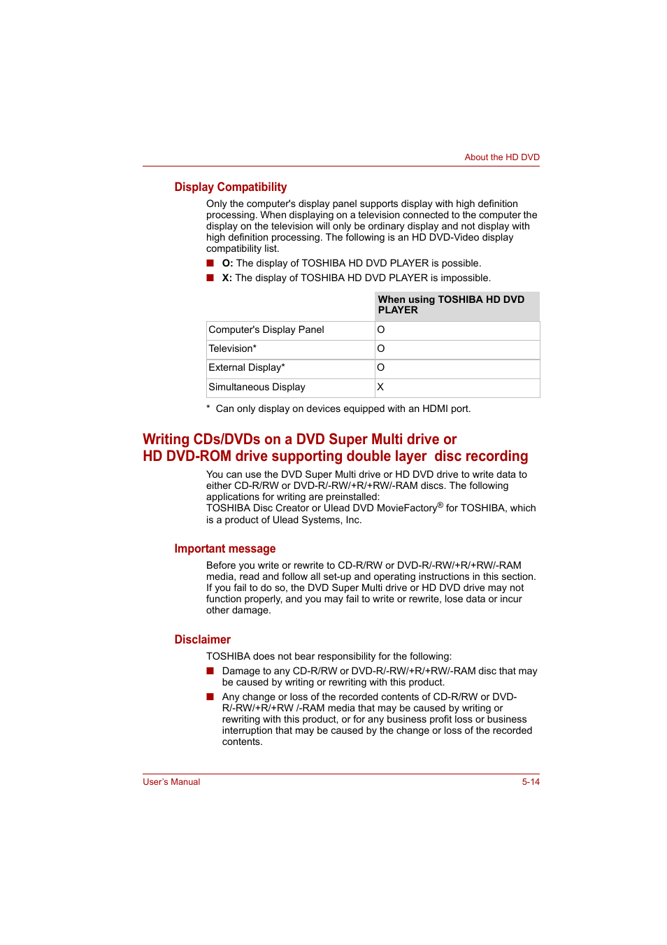 Toshiba P200 Series User Manual | Page 90 / 183