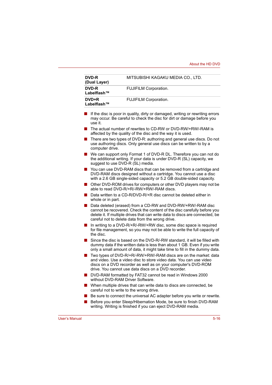 Toshiba P200 Series User Manual | Page 92 / 183