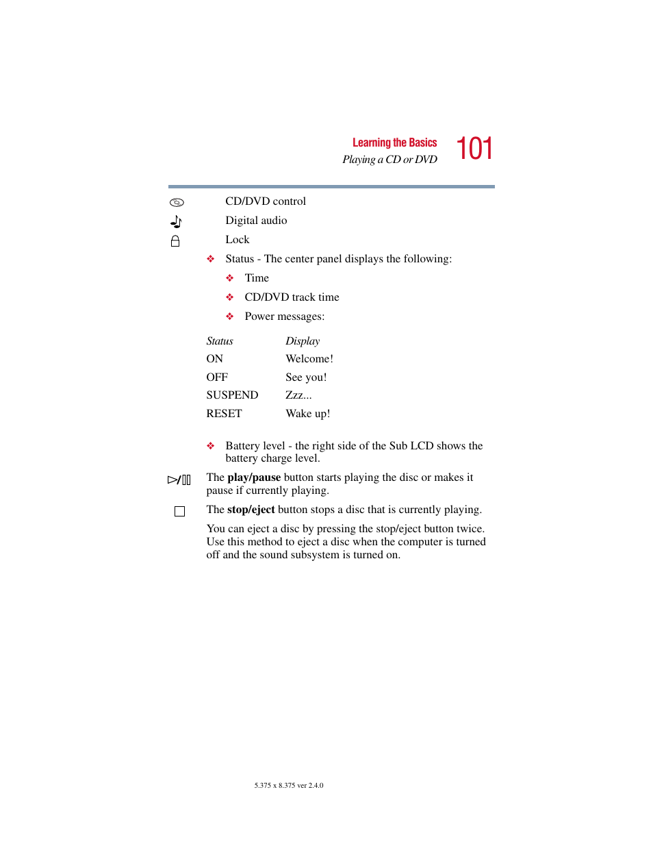 Toshiba Satellite 5205 Series User Manual | Page 101 / 312