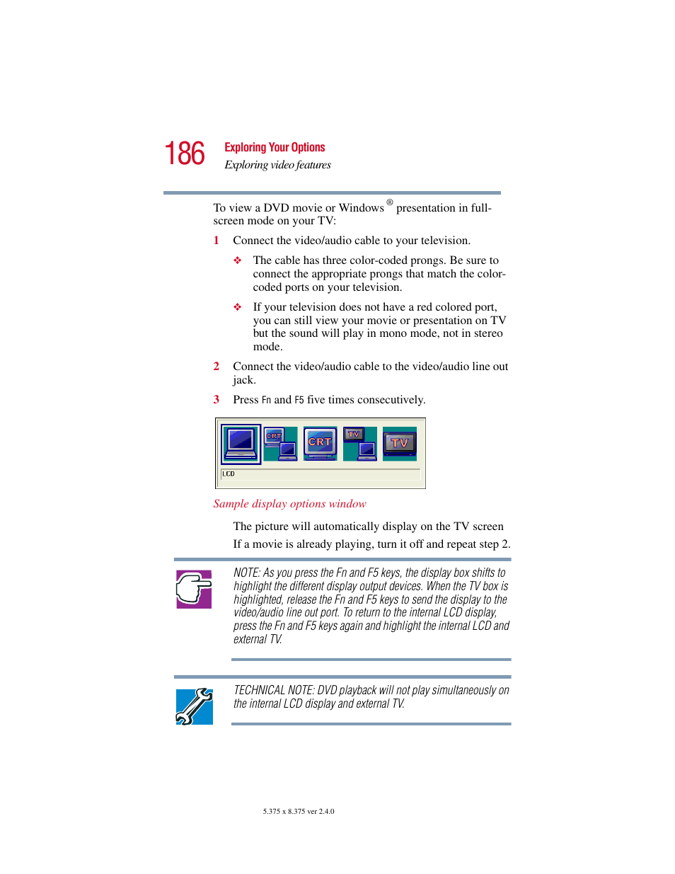 Toshiba Satellite 5205 Series User Manual | Page 186 / 312