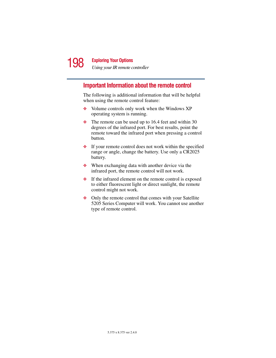 Toshiba Satellite 5205 Series User Manual | Page 198 / 312