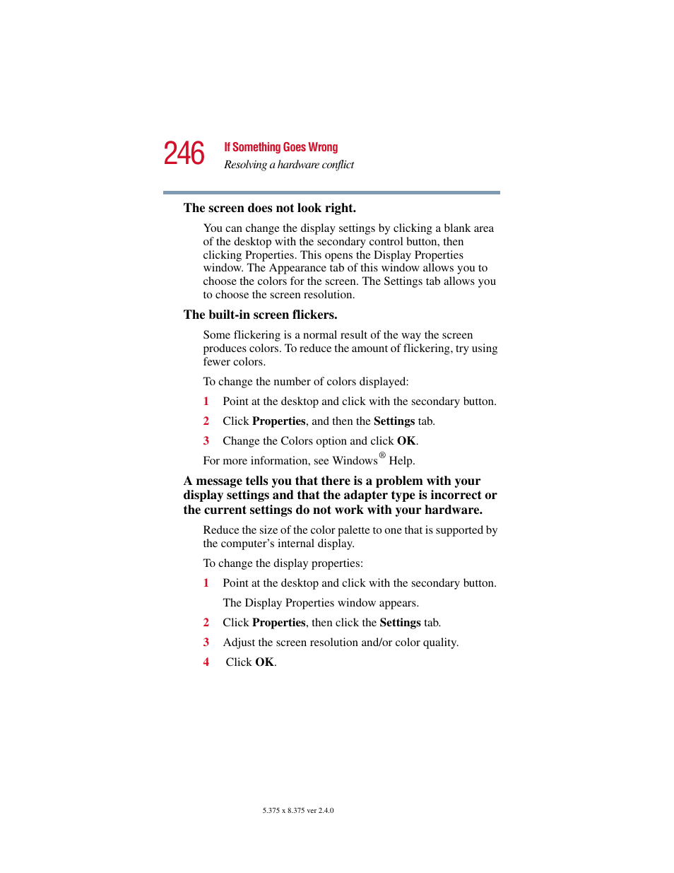 Toshiba Satellite 5205 Series User Manual | Page 246 / 312