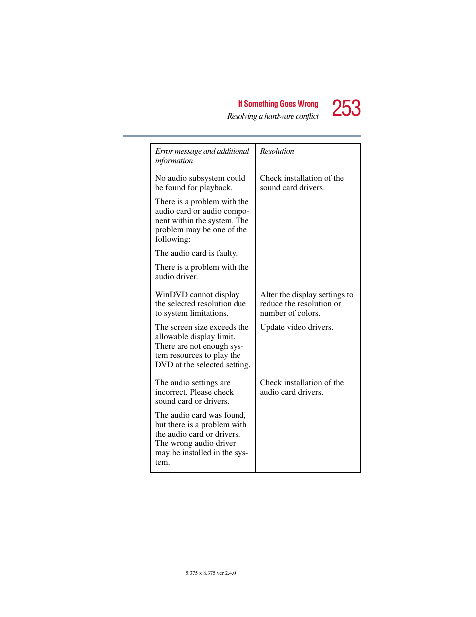 Toshiba Satellite 5205 Series User Manual | Page 253 / 312