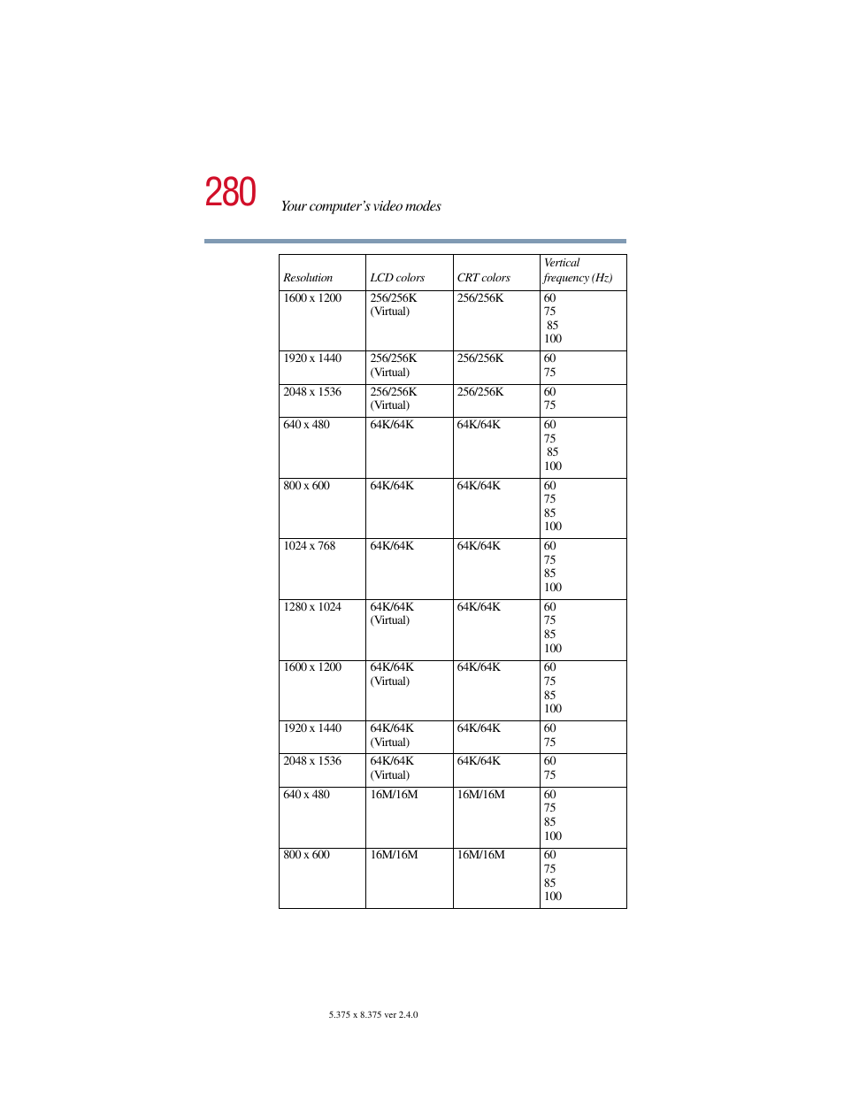 Toshiba Satellite 5205 Series User Manual | Page 280 / 312