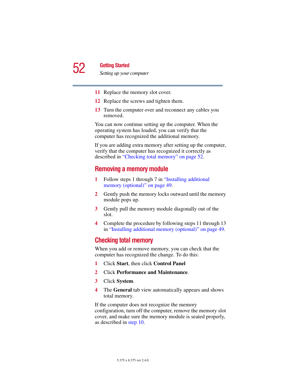 Toshiba Satellite 5205 Series User Manual | Page 52 / 312