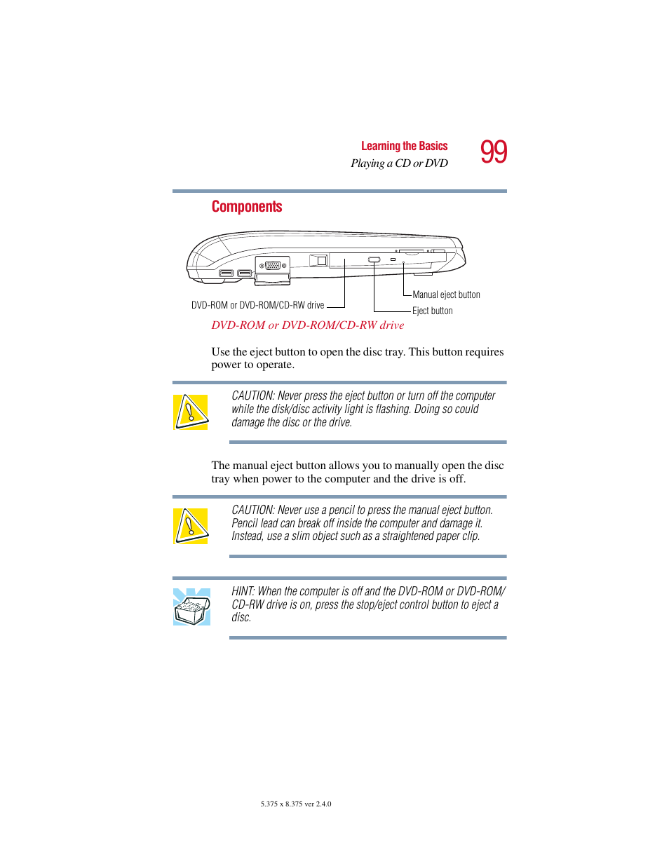 Toshiba Satellite 5205 Series User Manual | Page 99 / 312