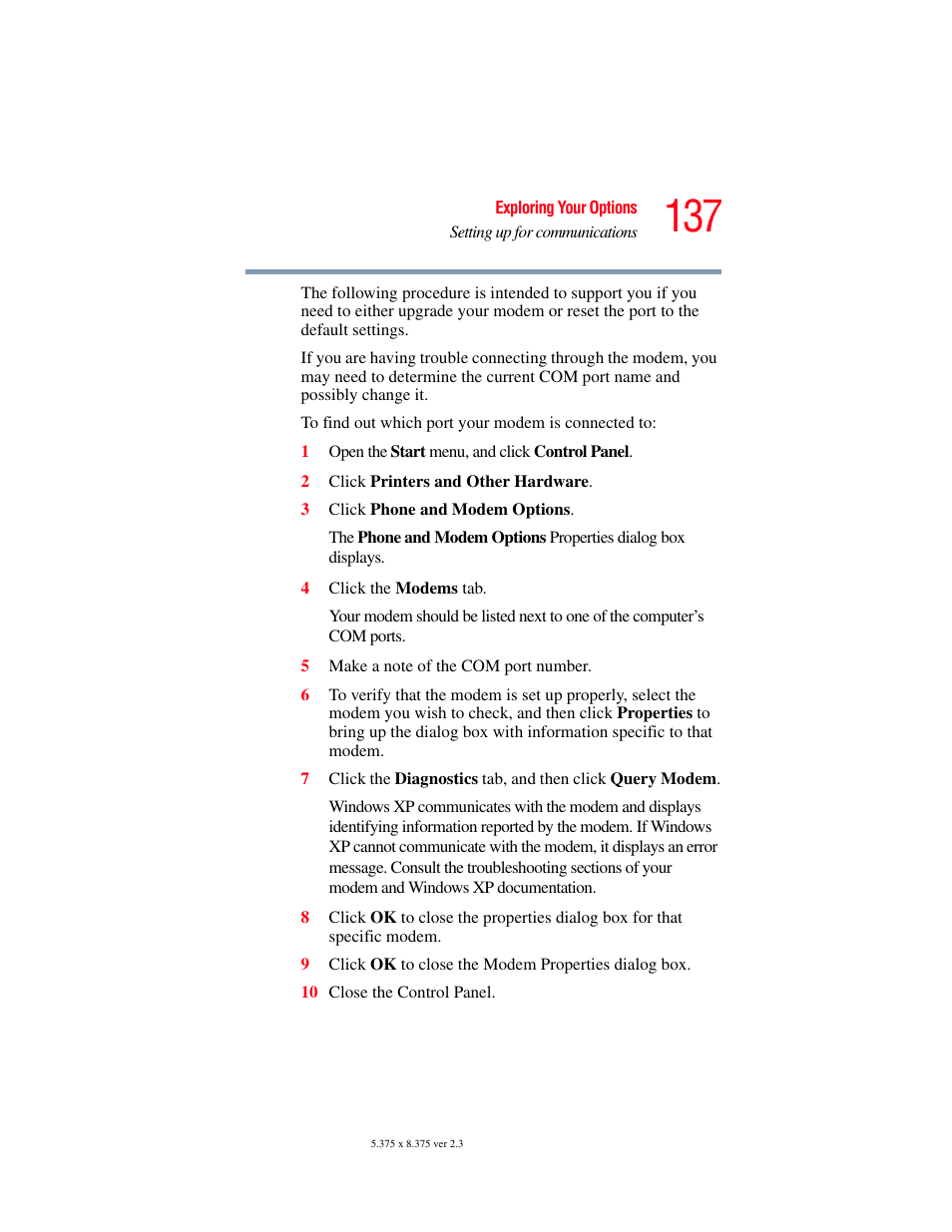 Toshiba SATELLITE A60 User Manual | Page 137 / 242