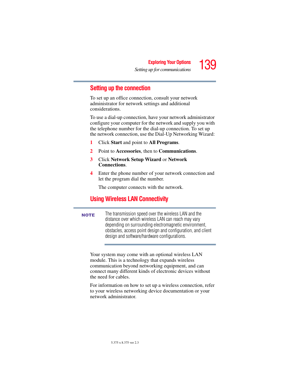 Toshiba SATELLITE A60 User Manual | Page 139 / 242