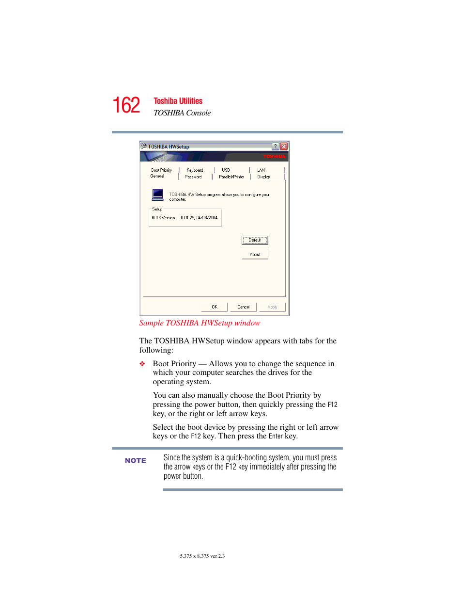 Toshiba SATELLITE A60 User Manual | Page 162 / 242