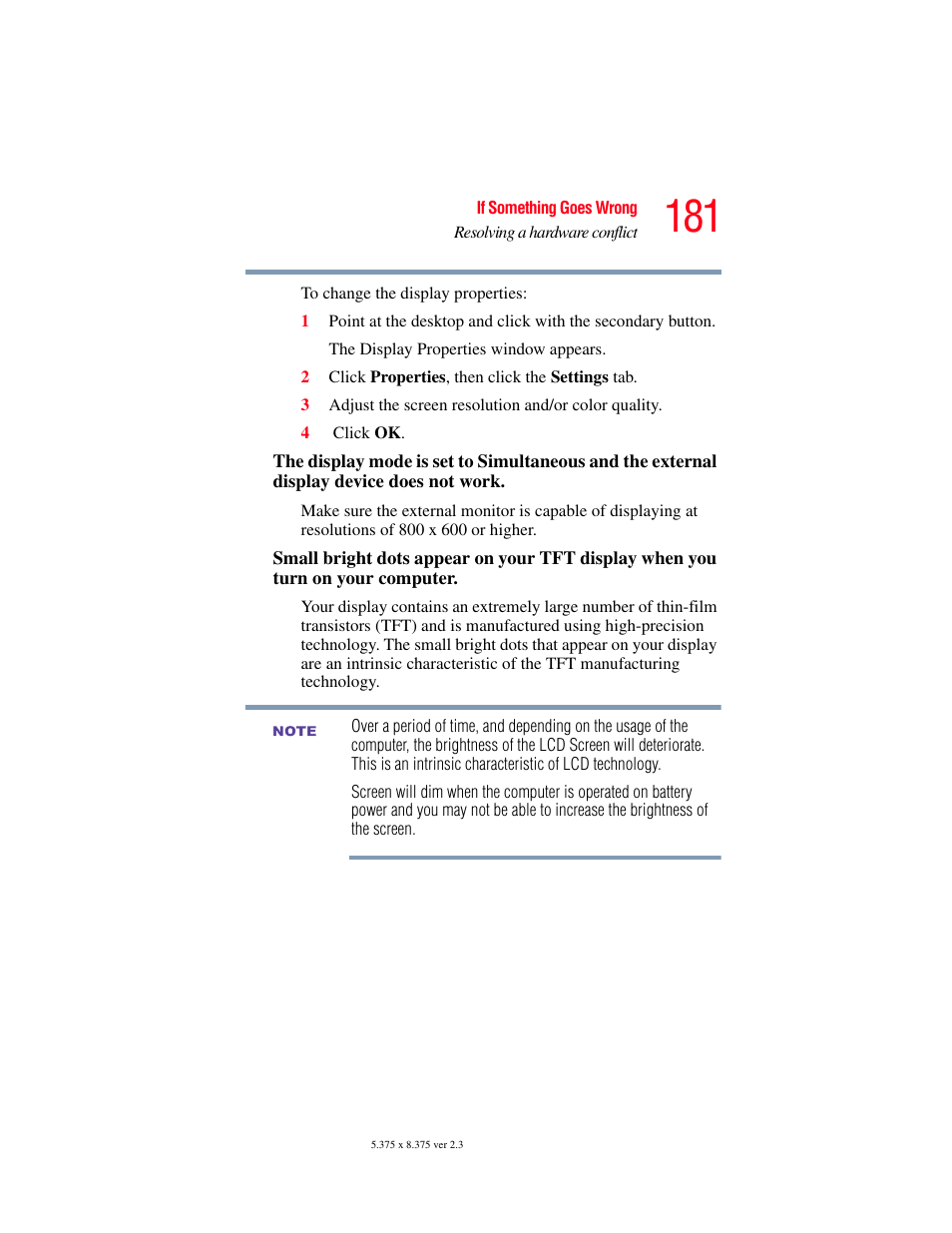 Toshiba SATELLITE A60 User Manual | Page 181 / 242