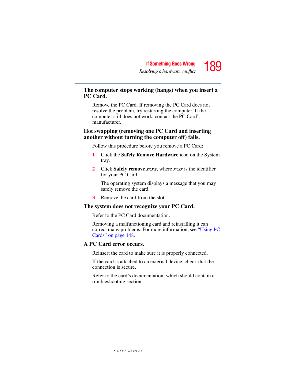 Toshiba SATELLITE A60 User Manual | Page 189 / 242