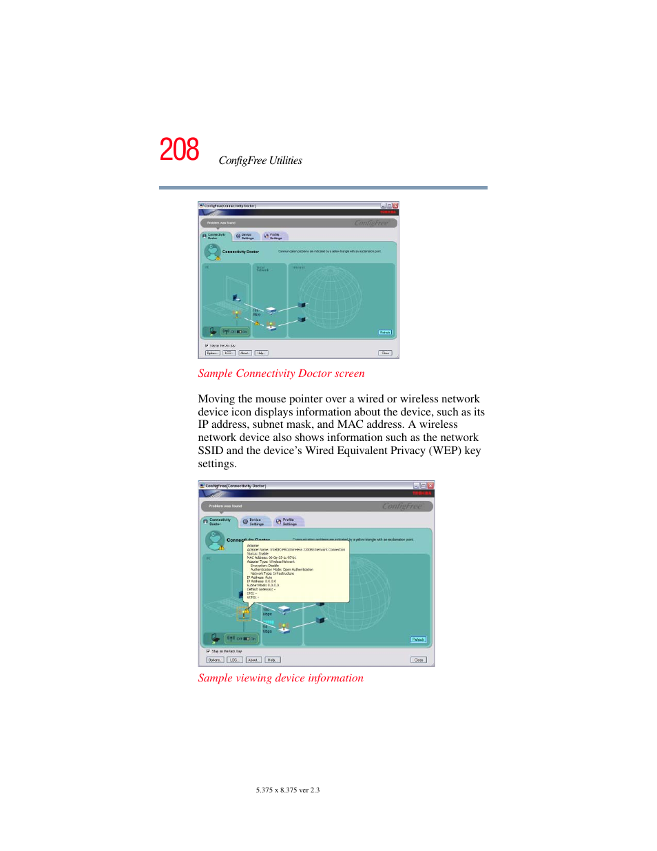 Toshiba SATELLITE A60 User Manual | Page 208 / 242