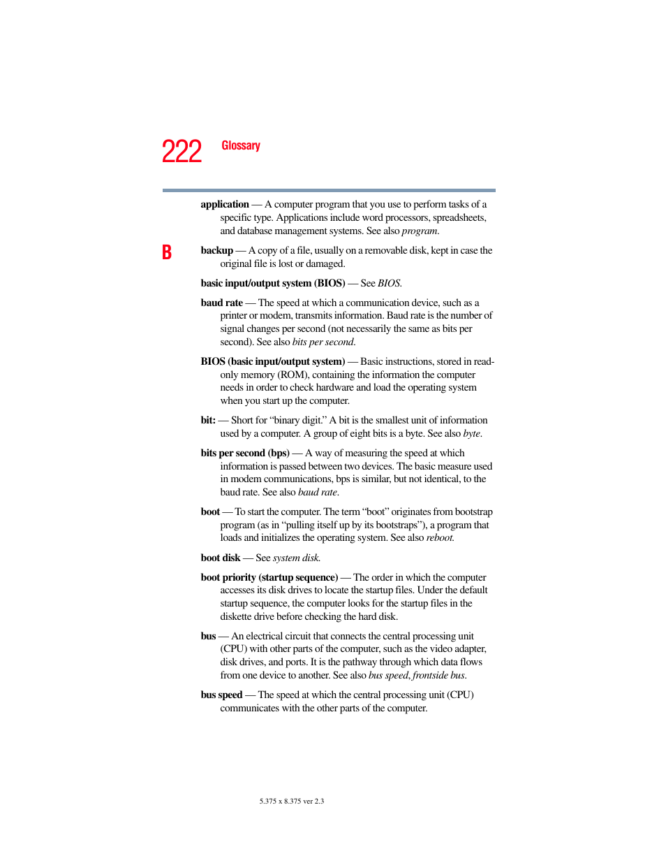 Toshiba SATELLITE A60 User Manual | Page 222 / 242
