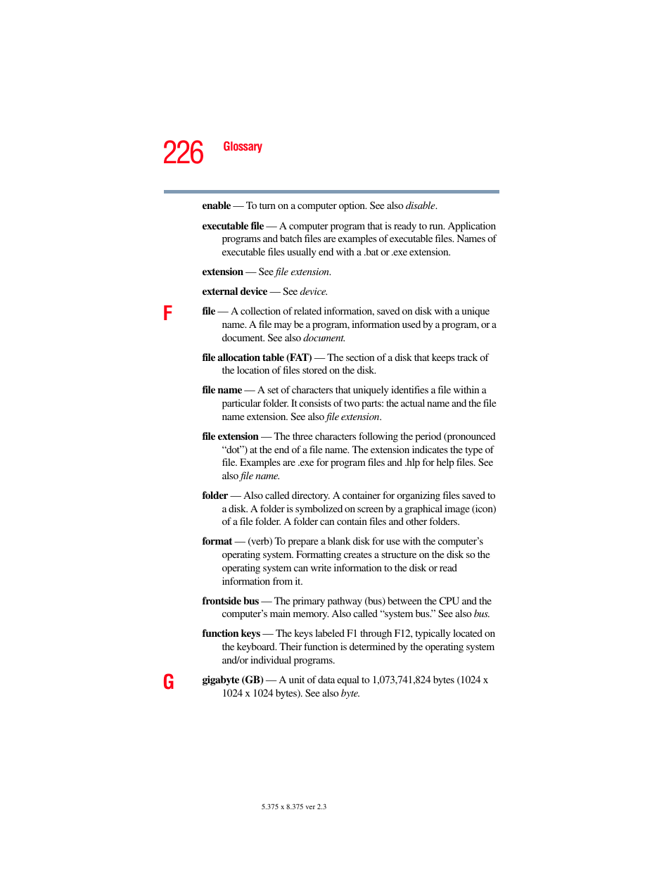 Toshiba SATELLITE A60 User Manual | Page 226 / 242