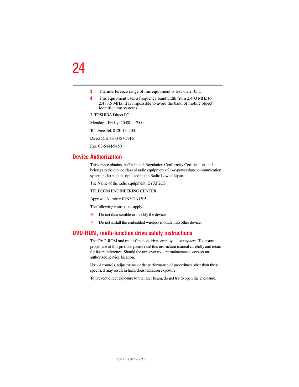 Toshiba SATELLITE A60 User Manual | Page 24 / 242