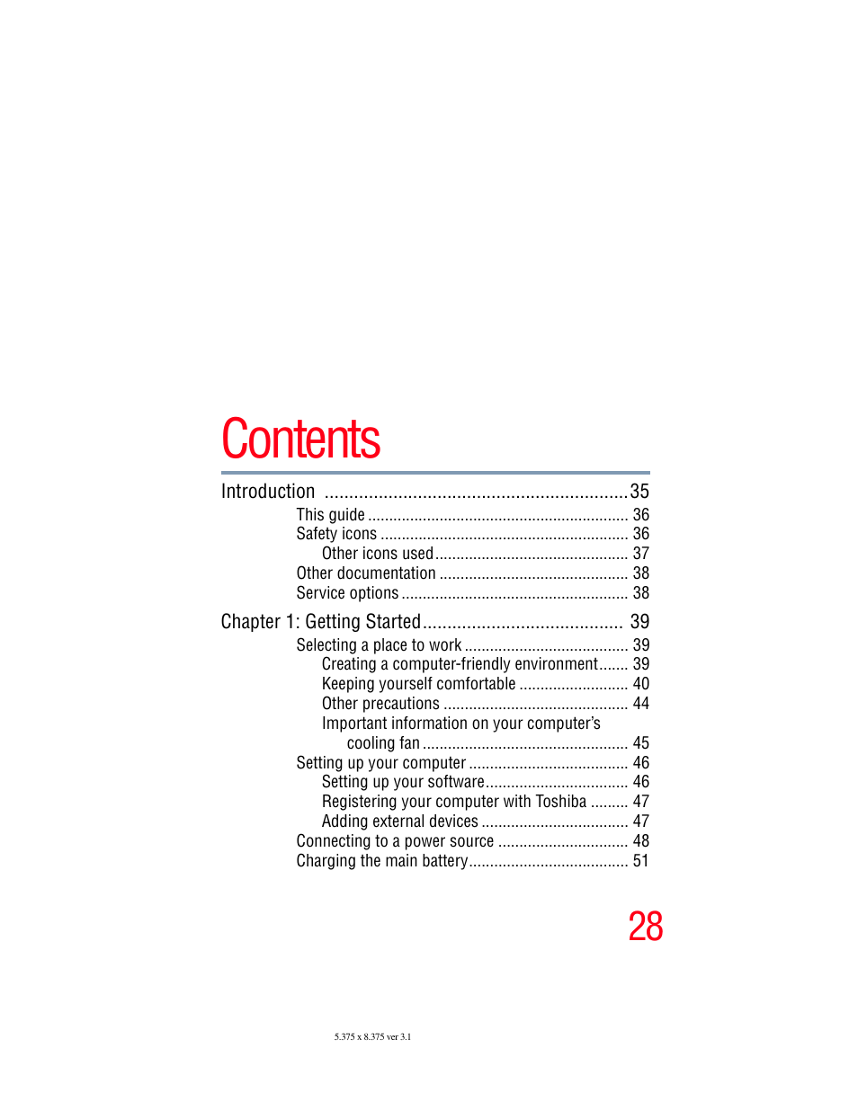 Toshiba SATELLITE A60 User Manual | Page 28 / 242