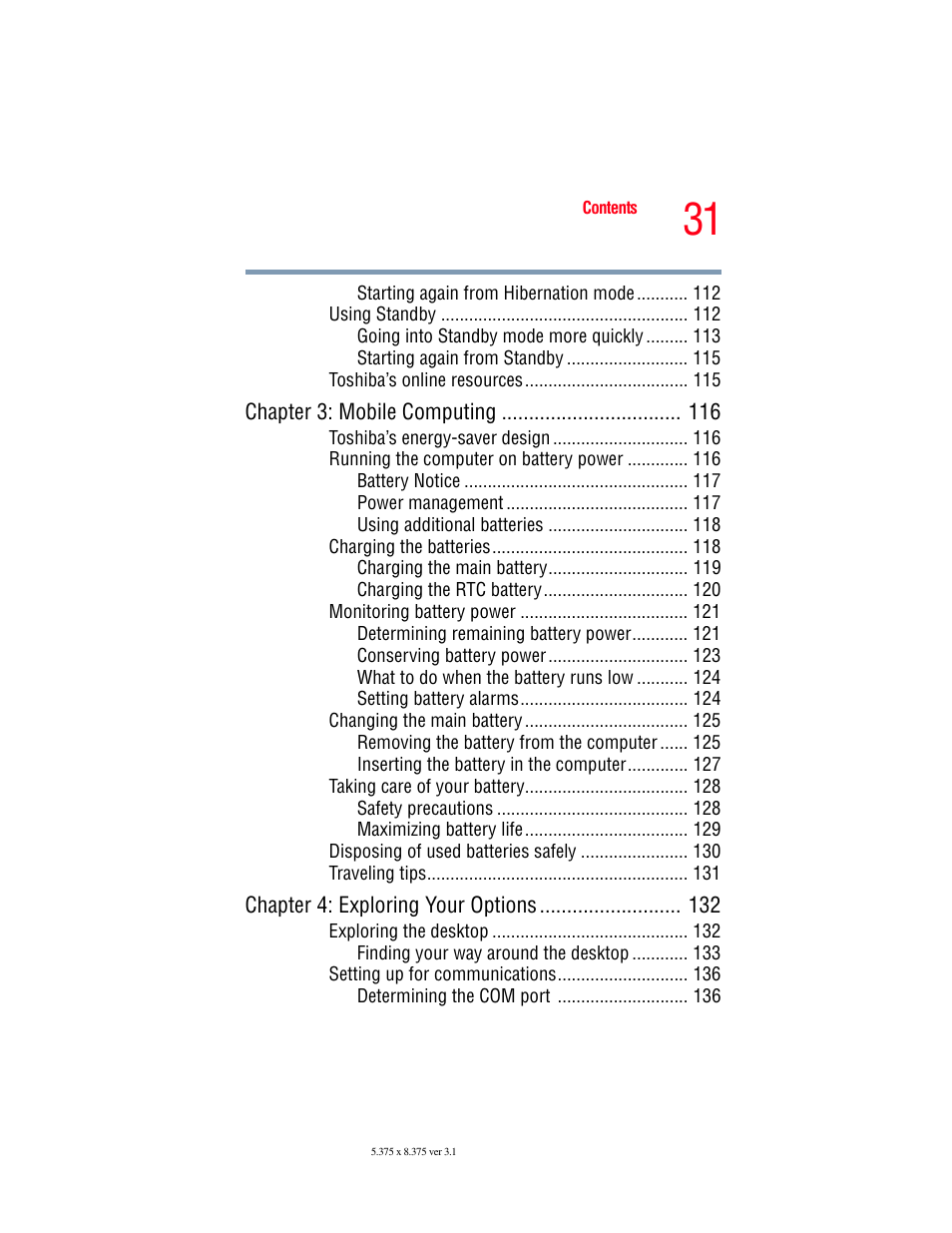 Toshiba SATELLITE A60 User Manual | Page 31 / 242