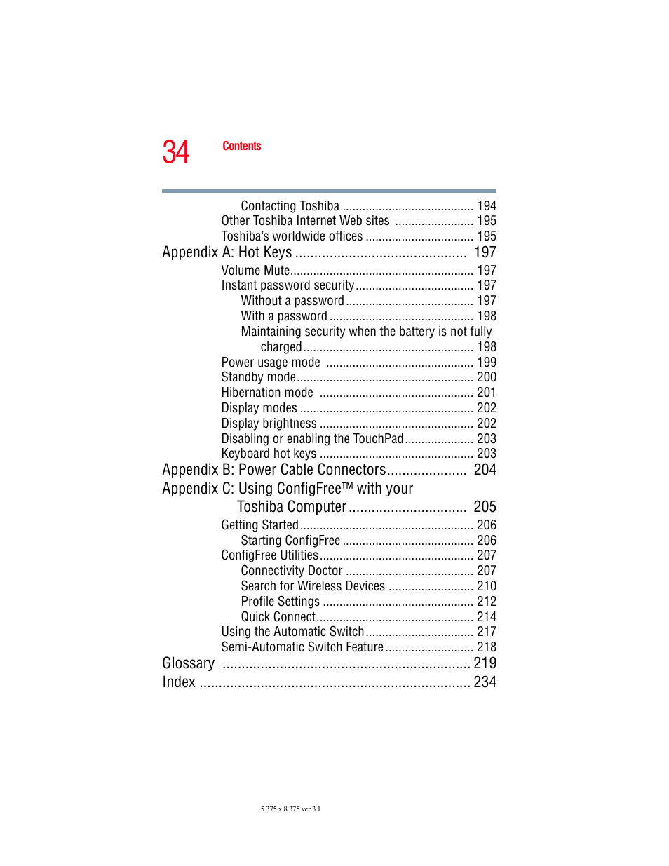 Toshiba SATELLITE A60 User Manual | Page 34 / 242
