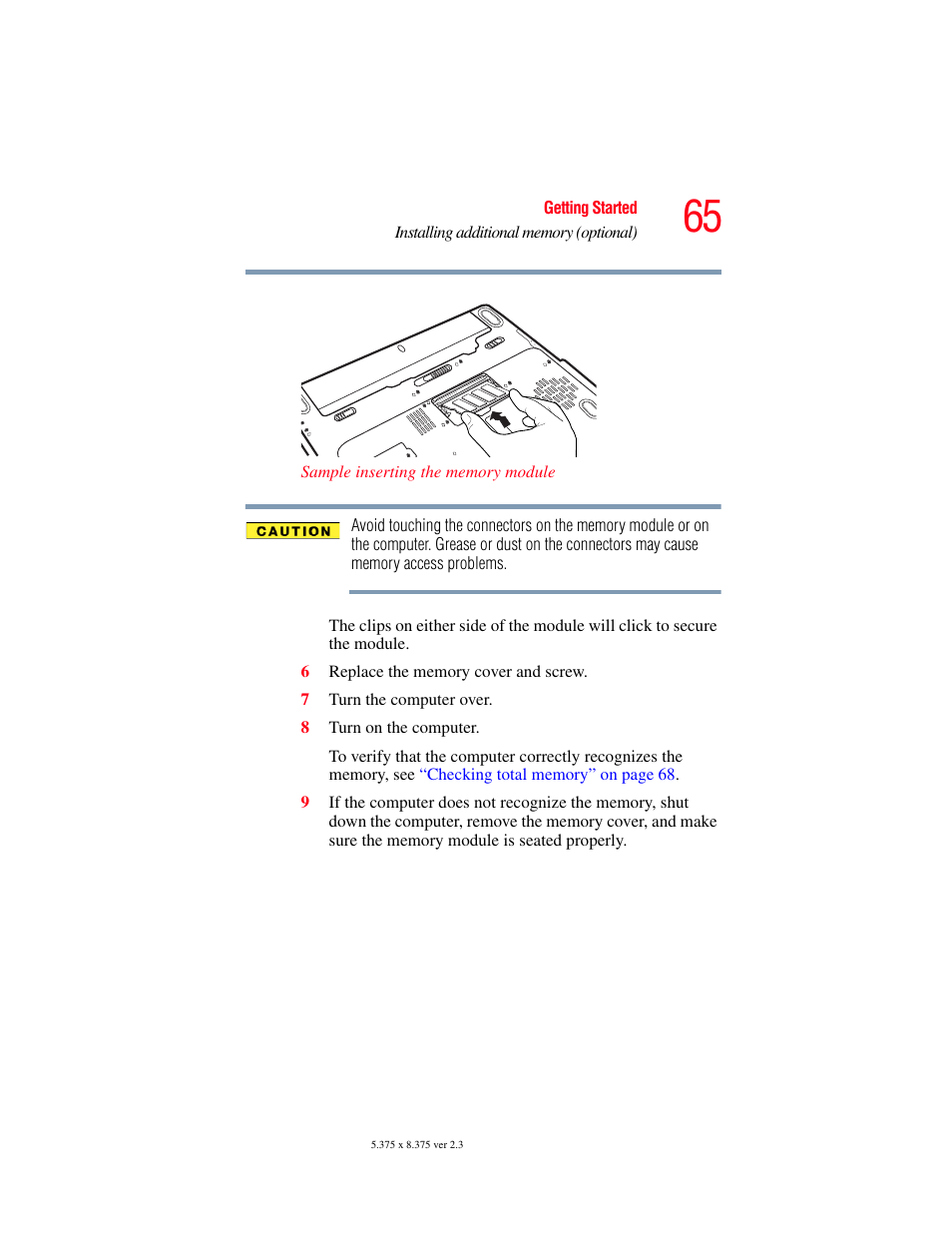 Toshiba SATELLITE A60 User Manual | Page 65 / 242