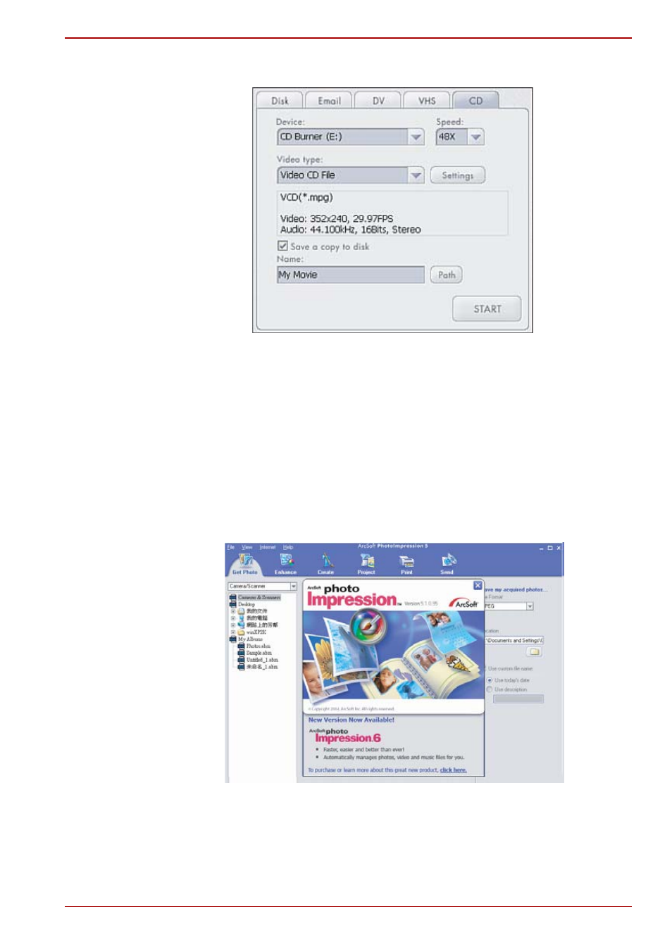 Getting started with photoimpression | Toshiba USB Webcam User Manual | Page 14 / 17