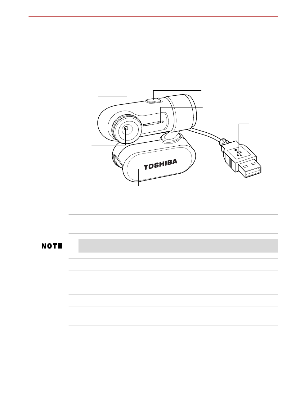 Features and functions | Toshiba USB Webcam User Manual | Page 6 / 17