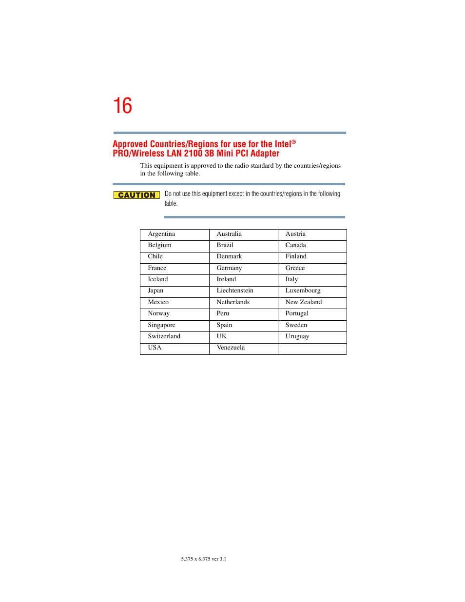 Toshiba A45 User Manual | Page 16 / 277