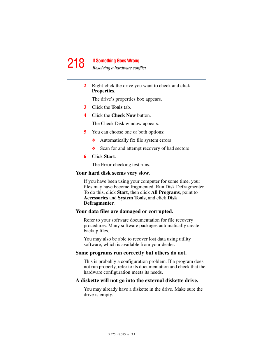 Toshiba A45 User Manual | Page 218 / 277