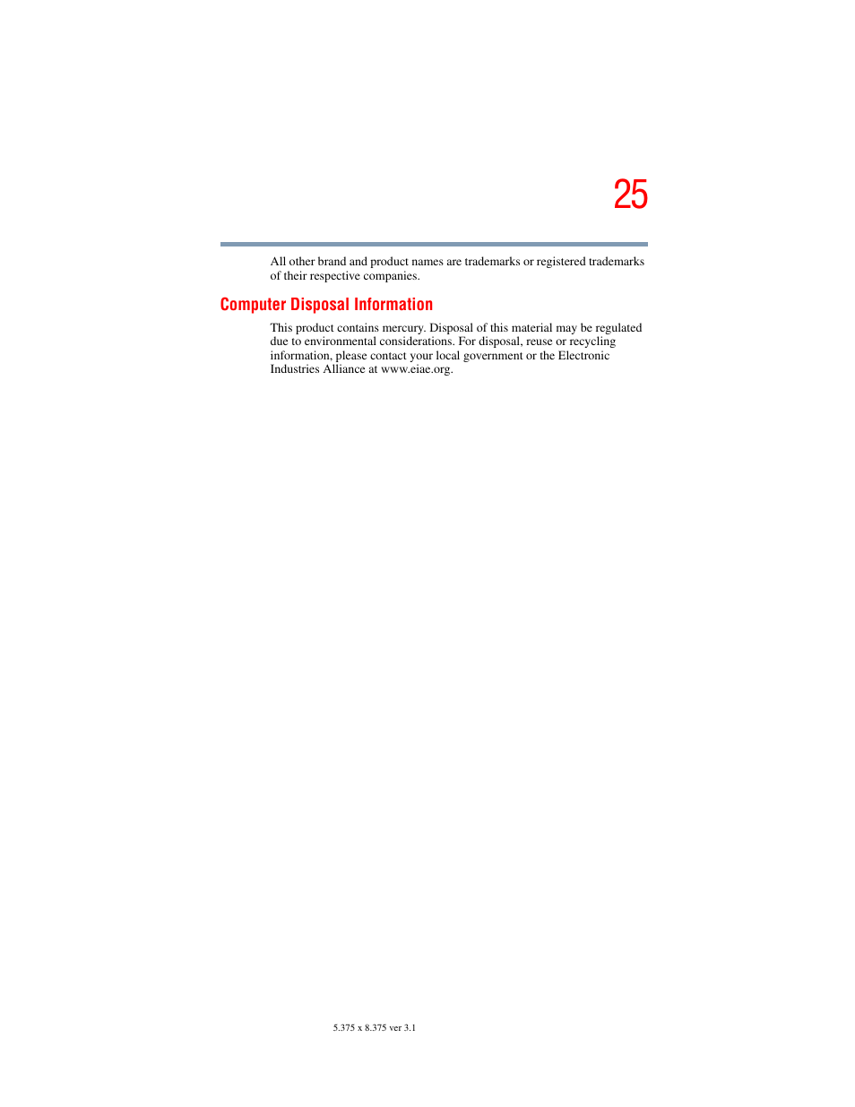 Toshiba A45 User Manual | Page 25 / 277