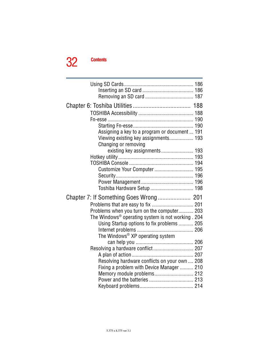 Toshiba A45 User Manual | Page 32 / 277