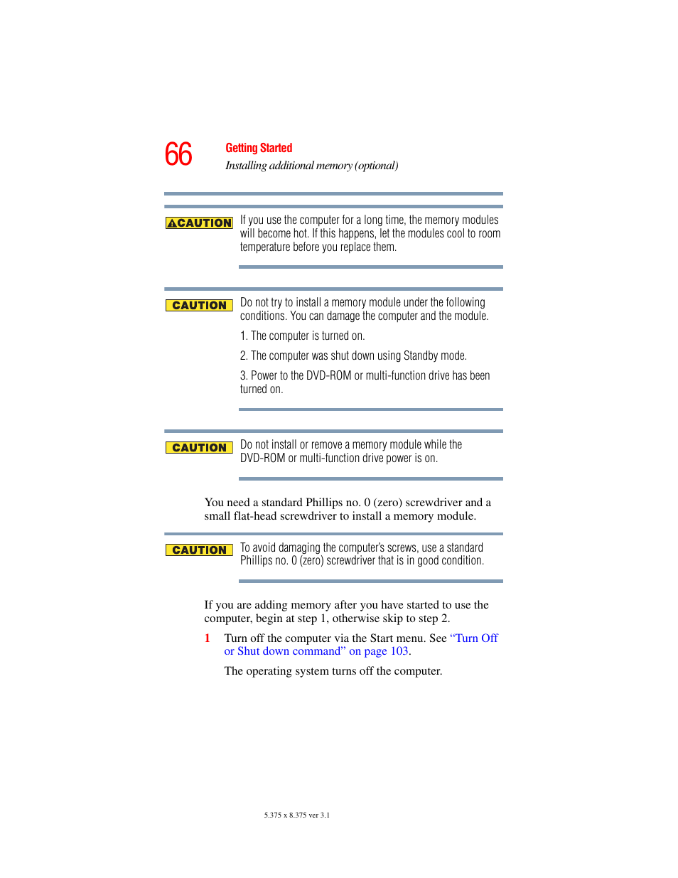 Toshiba A45 User Manual | Page 66 / 277