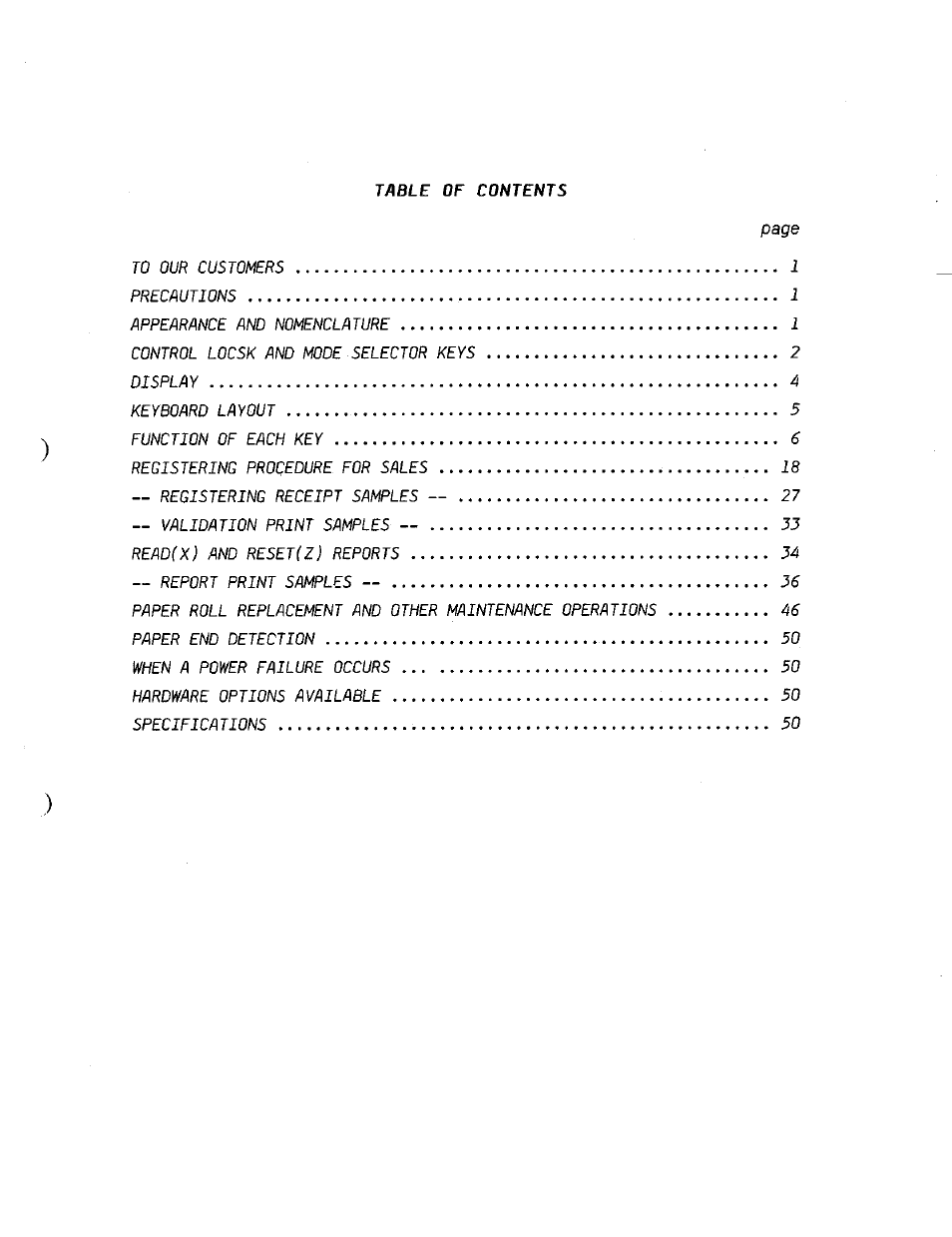 Toshiba TEC MA-230 User Manual | Page 3 / 56