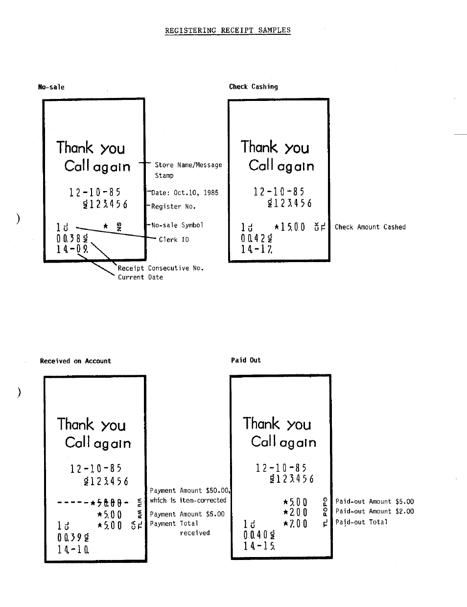 Call again, 5 0 9 0 - i, 2 . 0 0 ? i d | Toshiba TEC MA-230 User Manual | Page 31 / 56