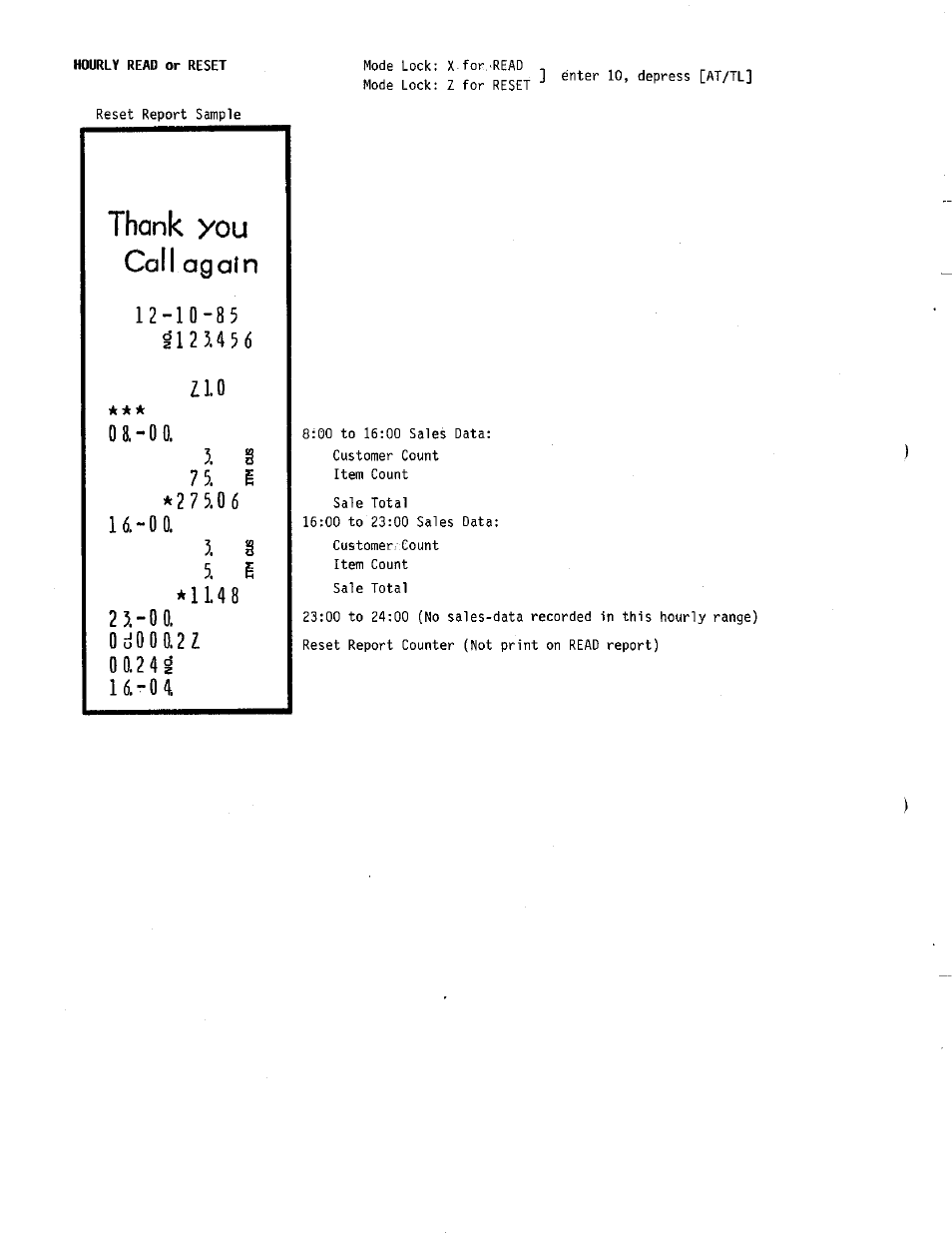 U - o a, Call again | Toshiba TEC MA-230 User Manual | Page 44 / 56