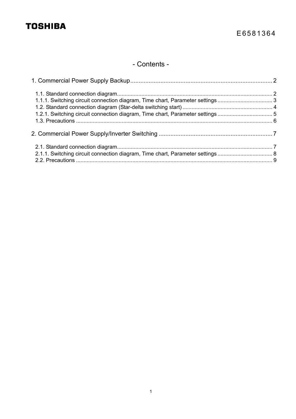 Toshiba VF-AS1 User Manual | Page 2 / 10