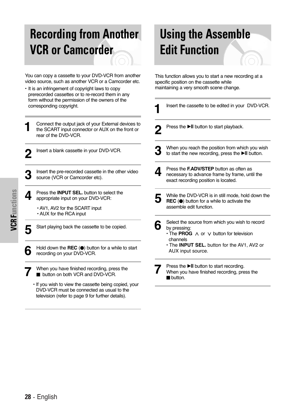 Toshiba SD-36VESE User Manual | Page 28 / 61