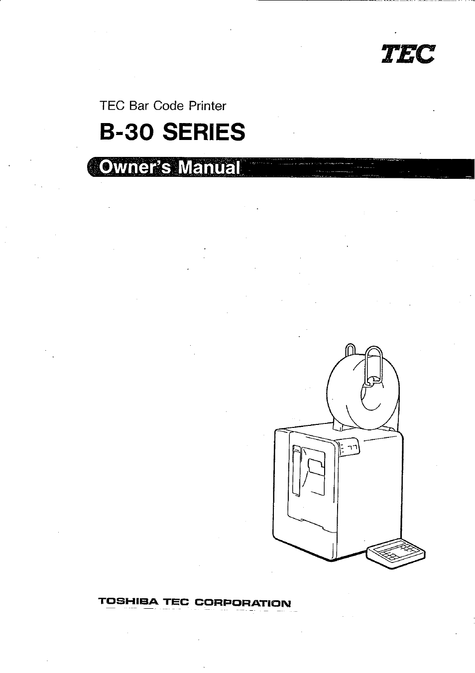 Toshiba TEC B-30 Series User Manual | 49 pages