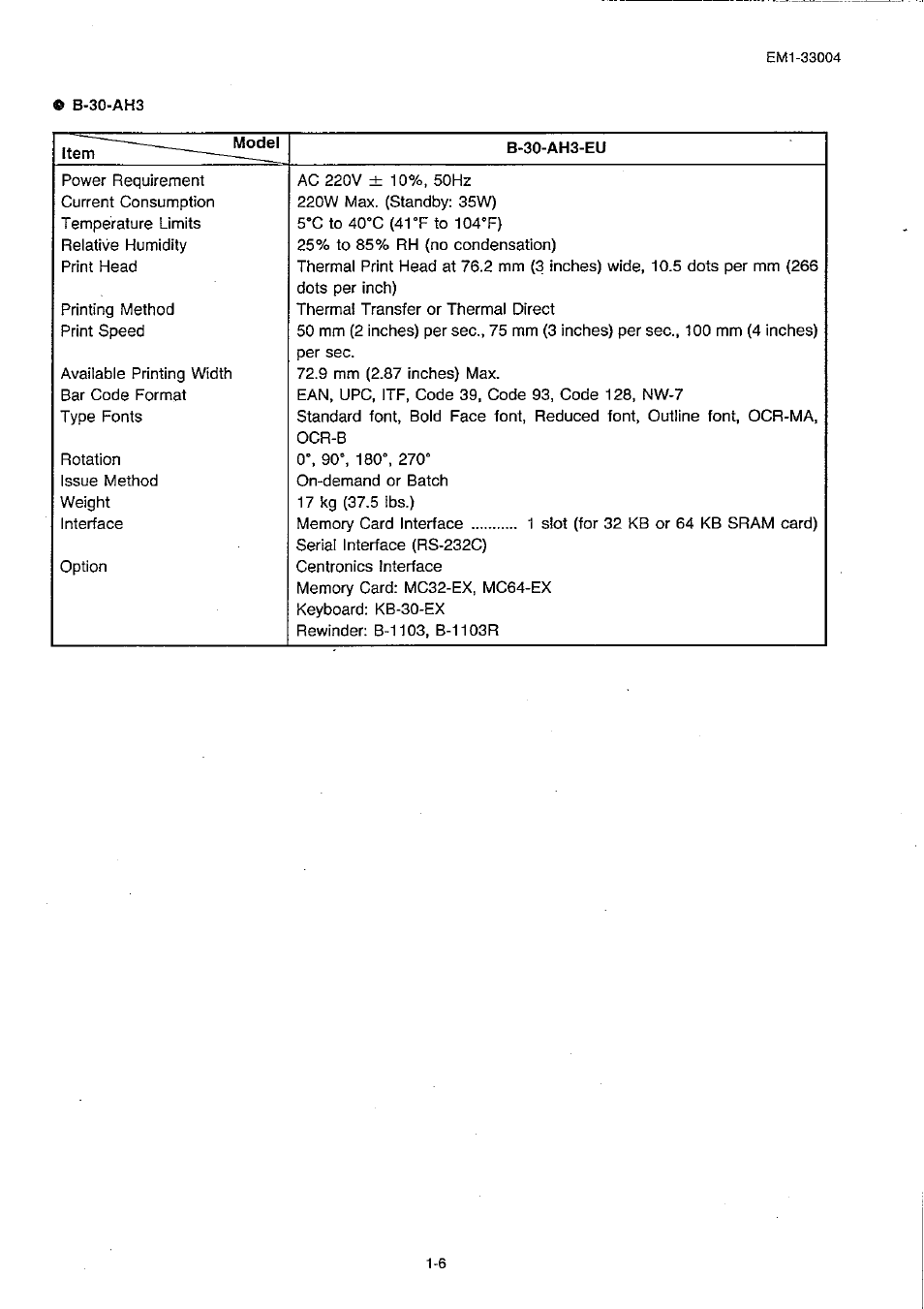 Toshiba TEC B-30 Series User Manual | Page 10 / 49